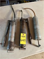 3 Vintage Grease Guns