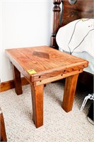 Pair of Solid Oak End Tables