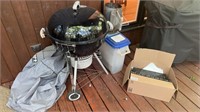 Weber Charcoal Grill with Cover and Grilling