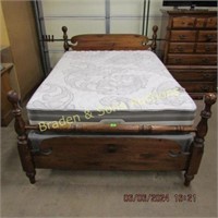 CONTEMPORARY QUEEN SIZE BED WITH BOXSPRING AND