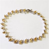 $500 Silver Citrine Bracelet