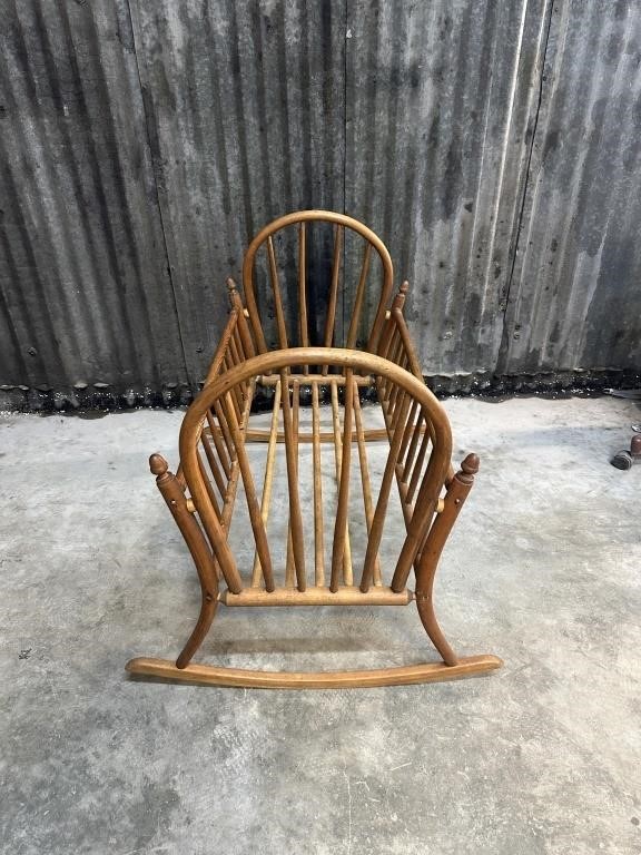 Bent wood rocking chair
