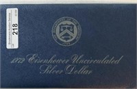 1972S Eisenhower Silver Dollar Blue Envelope