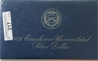 1972S Eisenhower Silver Dollar Blue Envelope