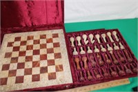 Marble Chess Set & Felt Case