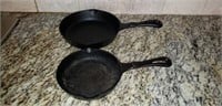 Pair of Chefmate cast iron skillets