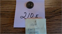1856 Forthing coin