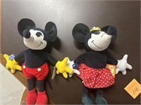 Minnie and Mickey plush