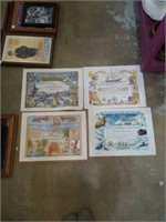 Awesome naval certificates. No frames great shape