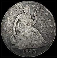 1845-O Seated Liberty Half Dollar NICELY