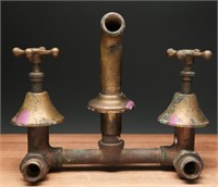 Antique Brass & Copper Tub Faucet & Handles