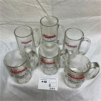 Hamm's Glassware Lot of 6