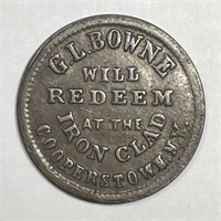 1863 Civil War Token G.L. Bowne Bingham & Jarvis