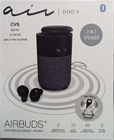 Air Duo II 2-in-1 Speaker & Earbuds - Black