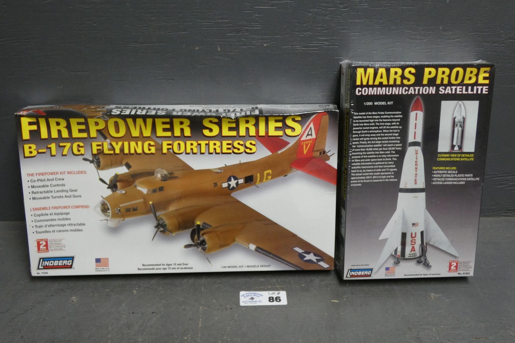 Sealed Lindberg Airplane Rocket Model Kits