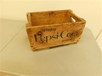 Vintage Pepsi-Cola Wooden Box (11 x 17 x 10)