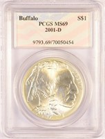 2001-D Certified Buffalo Dollar.