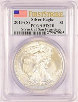 Certified 2013-(S) Silver Eagle.