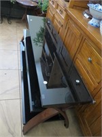 Smoked Glass Entertainment Center Stand