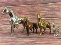 Lot of (4) Horse Die Cast Figurines