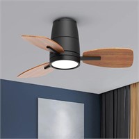 TALOYA Small Ceiling Fan with Lights and Remote Co