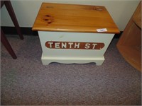 Tenth St. Wooden Treasure Box (22"L)