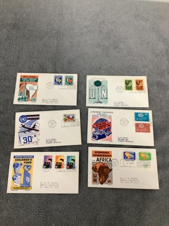 Six 1st Day of Issue Stamps