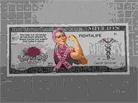 One million fight dollars banknote