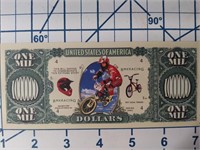 BMX novelty banknote