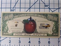 The big apple novelty banknote