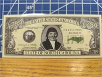 State of North Carolina banknote