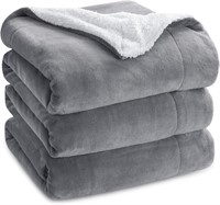 SEALED-Bedsure Sherpa Fleece Blanket Queen 90x90