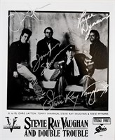 Stevie Ray Vaughan & Double Trouble signed promo