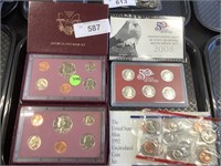 Uncirculated Bank Sets, Silver Proof Quarters,