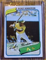 1980 Fleer Rickey Henderson Rookie Card