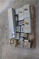 ASSORTED MOTORS & ELECTRICAL BOXES