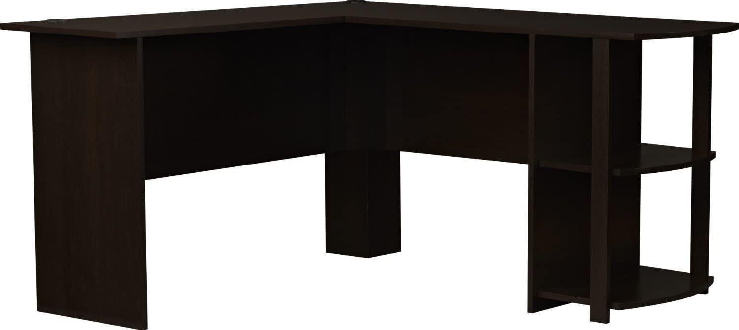 L-Shaped Desk wBookshelves 51.31x53.63x28.25"
