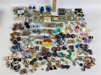 Variety of bold clip- on earrings