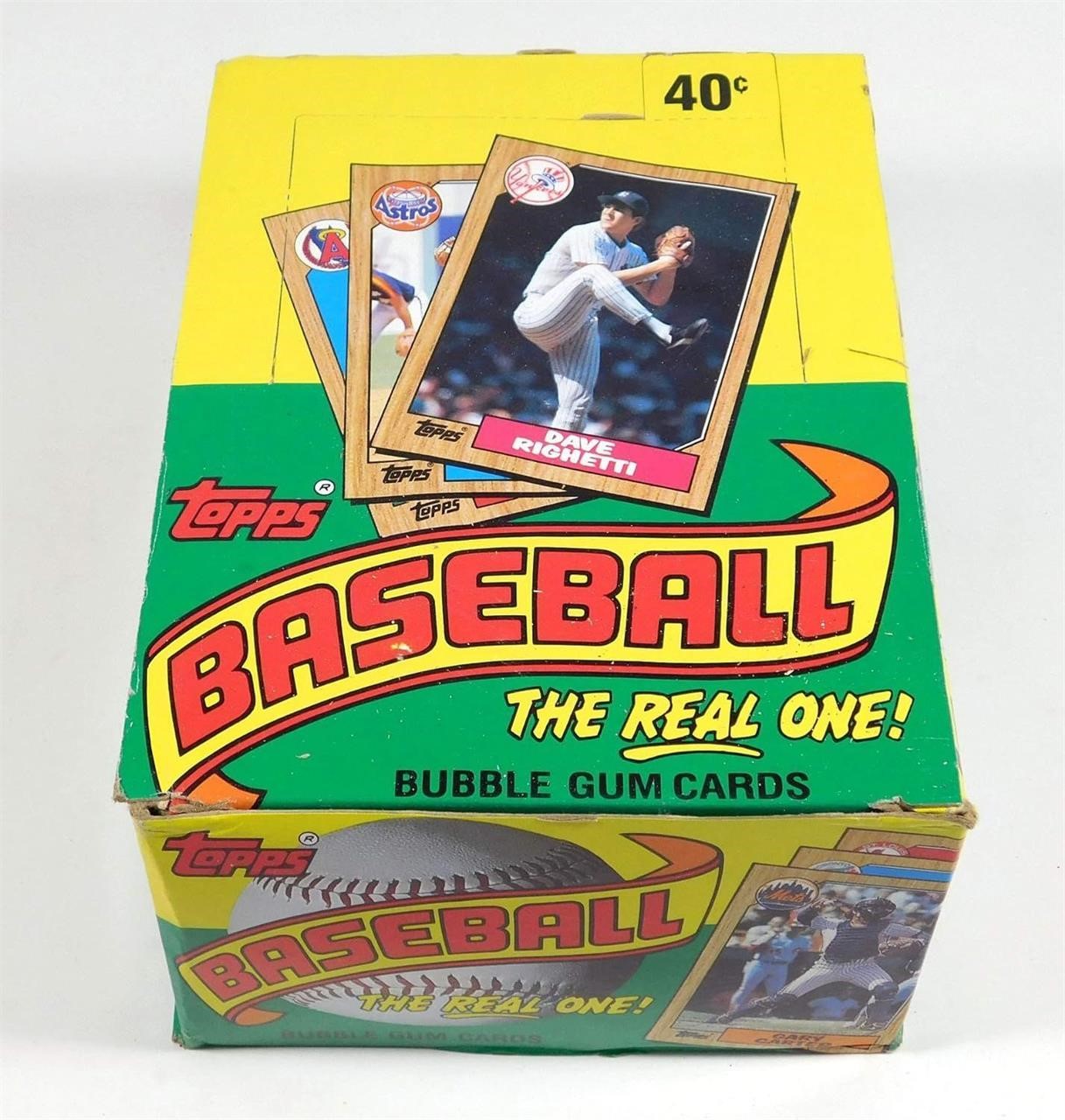 Topps 1987 Baseball Wax Pack Trading Card Box