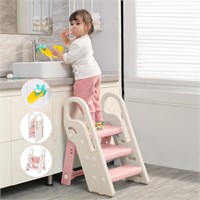 Onasti Foldable Toddler Step Stool for Bathroom S