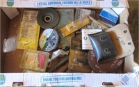 Garage items including roll pin assortment,