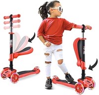 Hurtle 3 Wheeled Scooter for Kids - 2-in-1