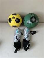 Size 3 & 4 Soccer Balls, Youth Shin Gaurds