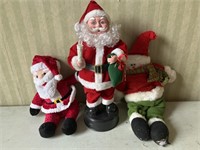 3 Santa clause decor