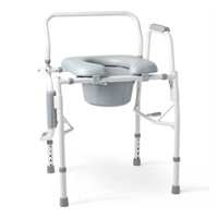 Medline Drop Arm Commode Chair For Adults And