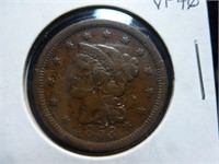 1853 - US Large One Cent Coin - Braided