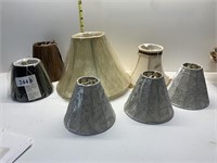 7 LAMP SHADES CLIP ON INCL.