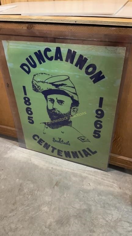 Duncannon Centennial poster, 1865-1965