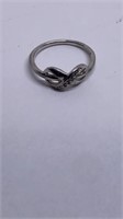 CZ infinite loop ring marked c, size 5