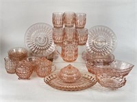 Selection of Pink Glassware